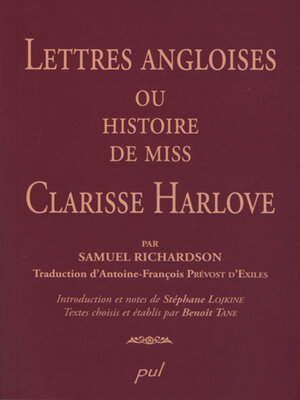 cover image of Lettres angloises ou histoire de Miss Clarisse Harlove